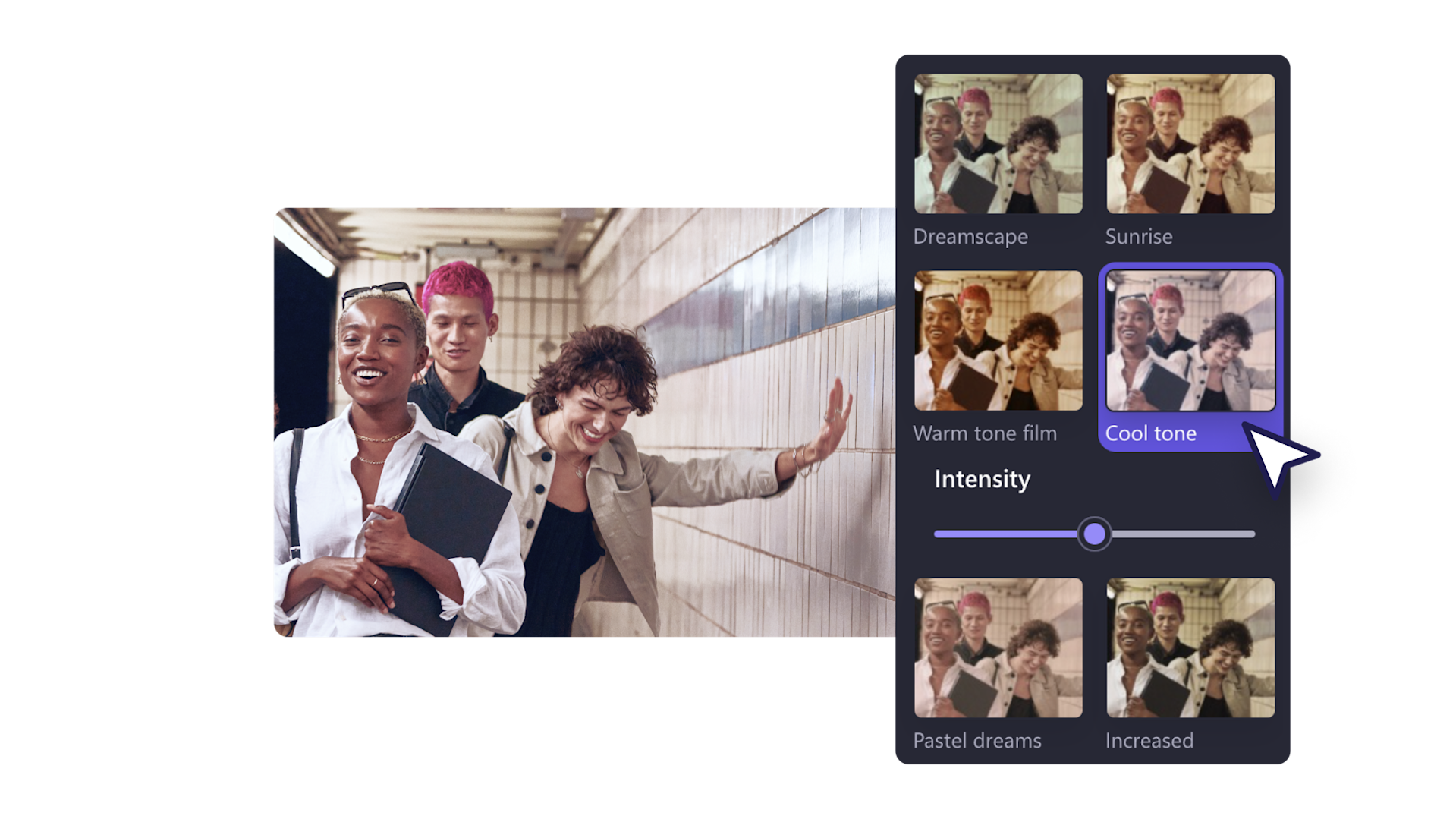 Video filters: add free and premium filters to videos