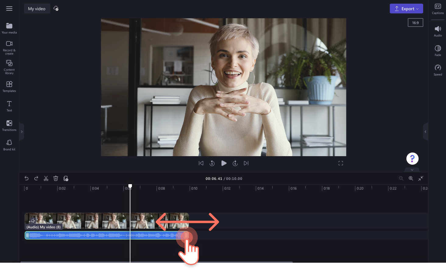 How to detach audio from video
