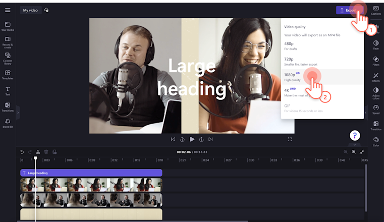 How to make split screen videos | Clipchamp Blog