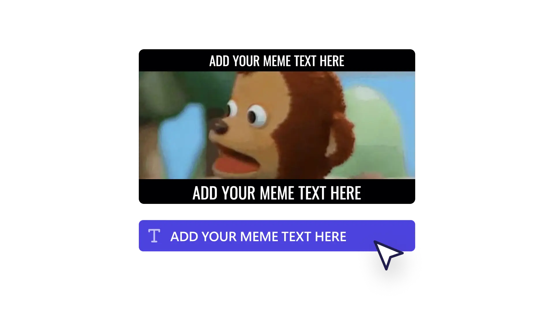 Change meme text in template in Clipchamp