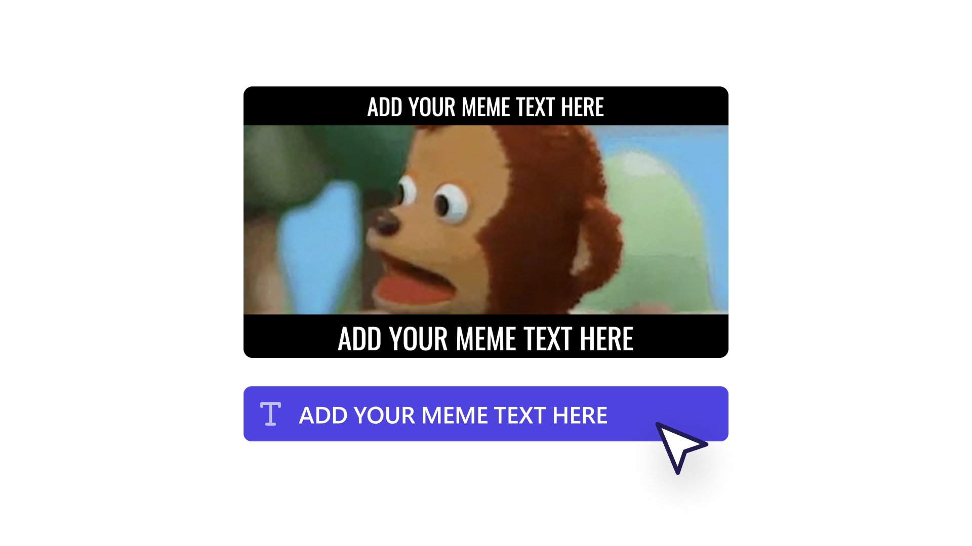 Change meme text in template in Clipchamp