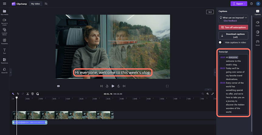 Autocaption How to use autocaptions in Clipchamp | Clipchamp Blog