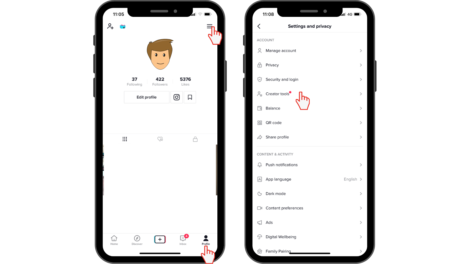 TikTok analytics - step 1
