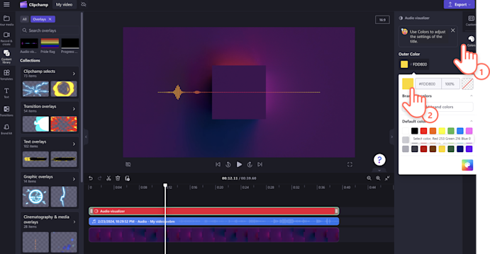 How to make a podcast video with an audio visualizer | Clipchamp Blog