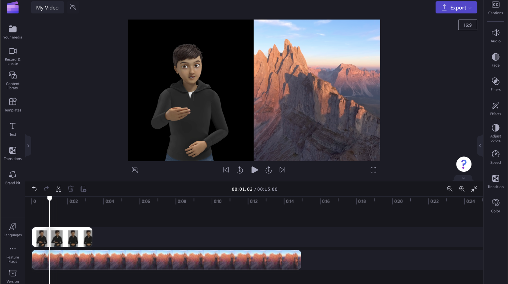 An image of the video preview.