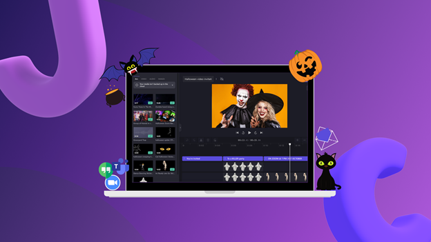 How to make a clipchamp halloween video invitation