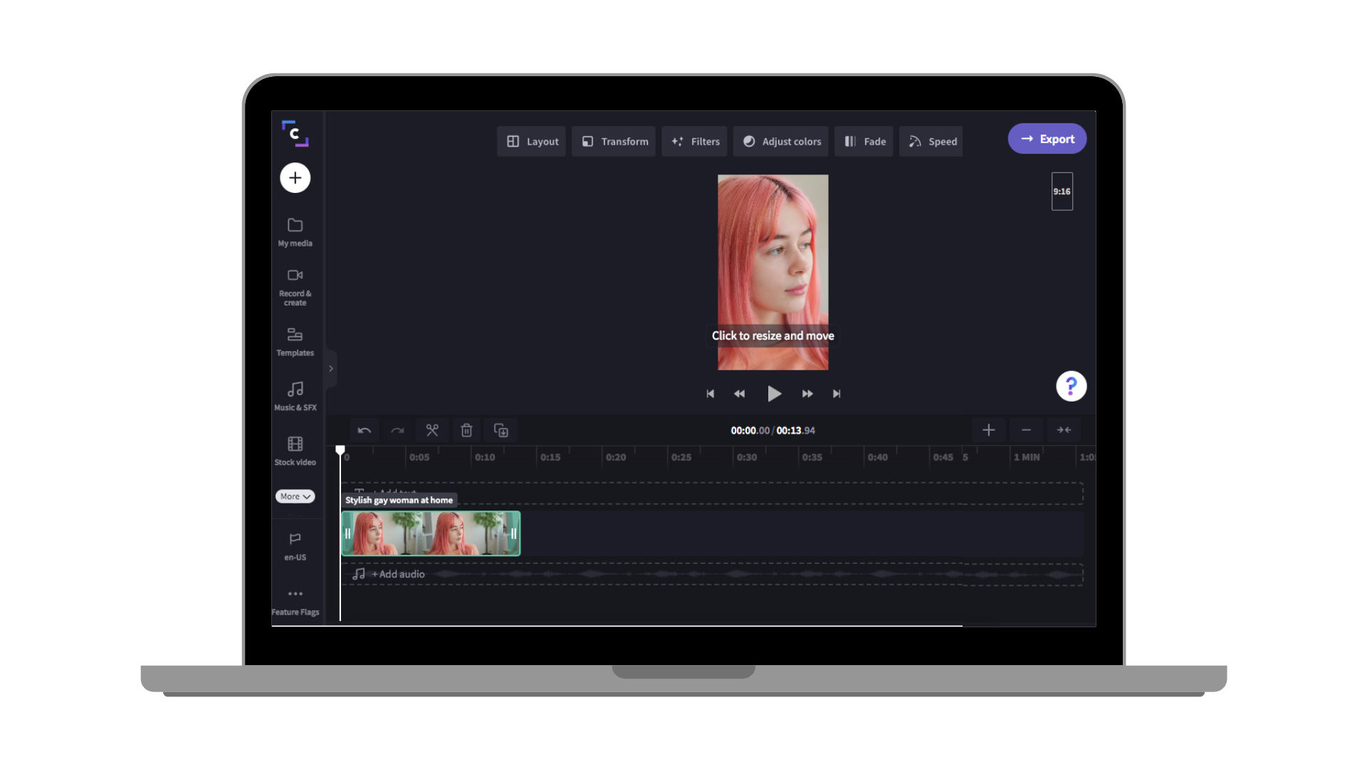 Remix Reels with clipchamp editor