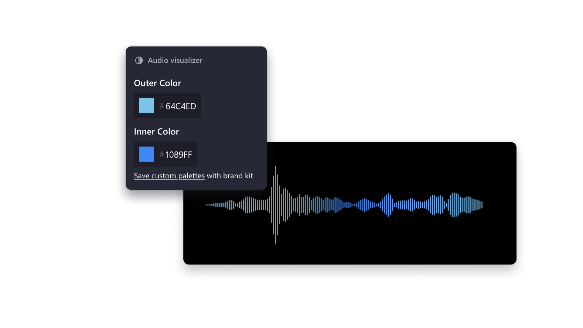 Customize audio visualizer