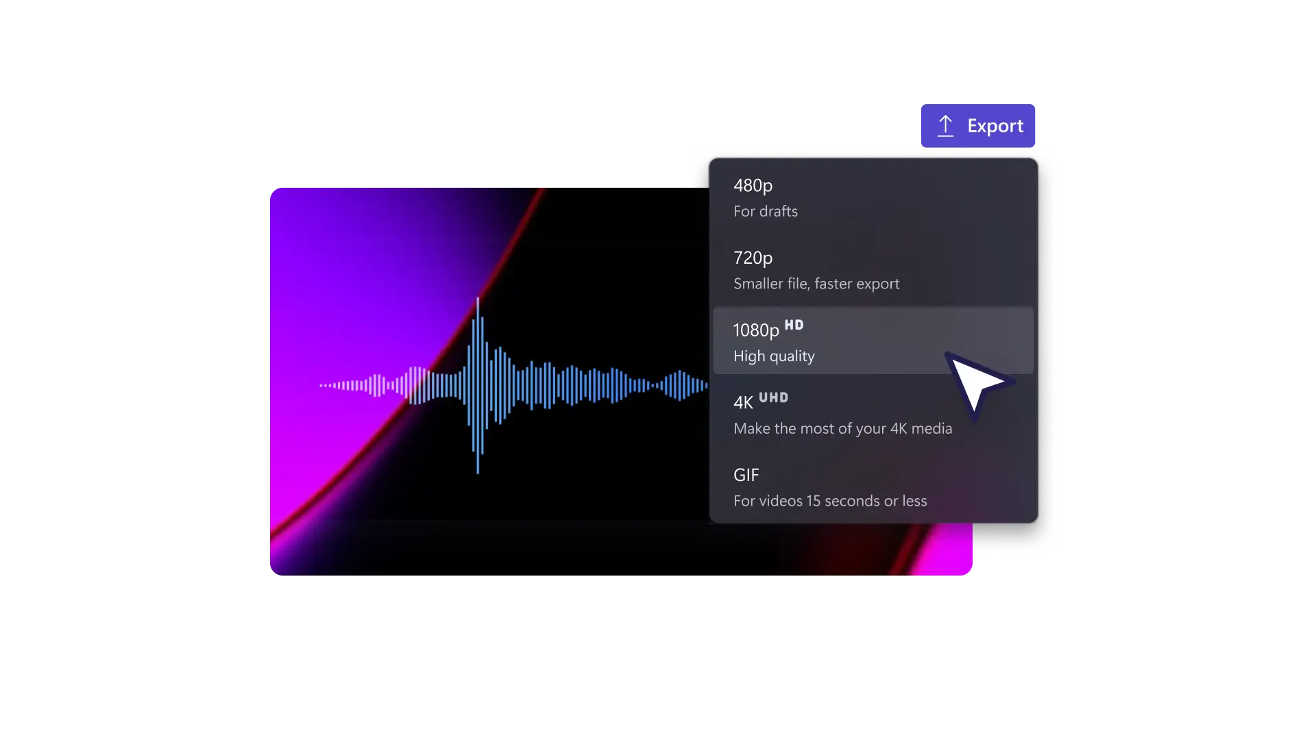 Save your audio visualizer