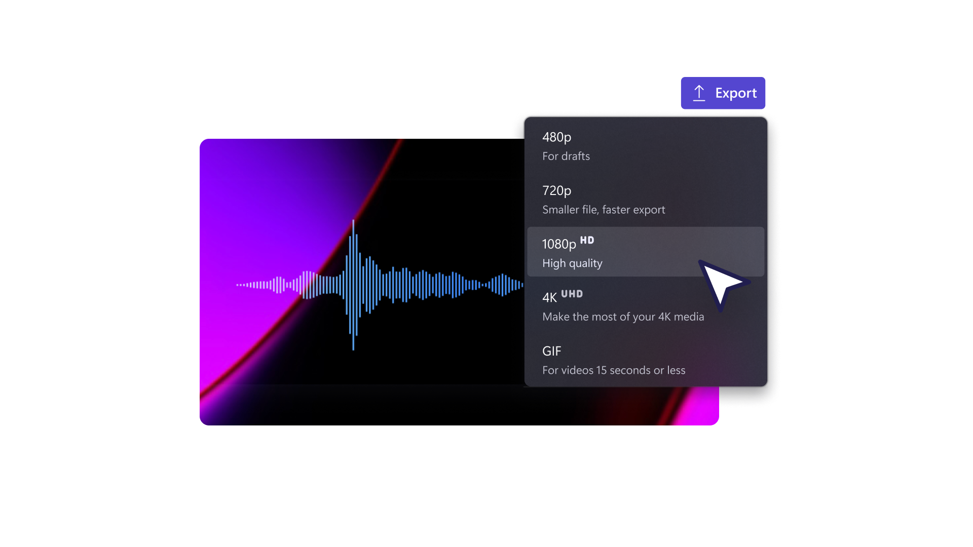 Save your audio visualizer