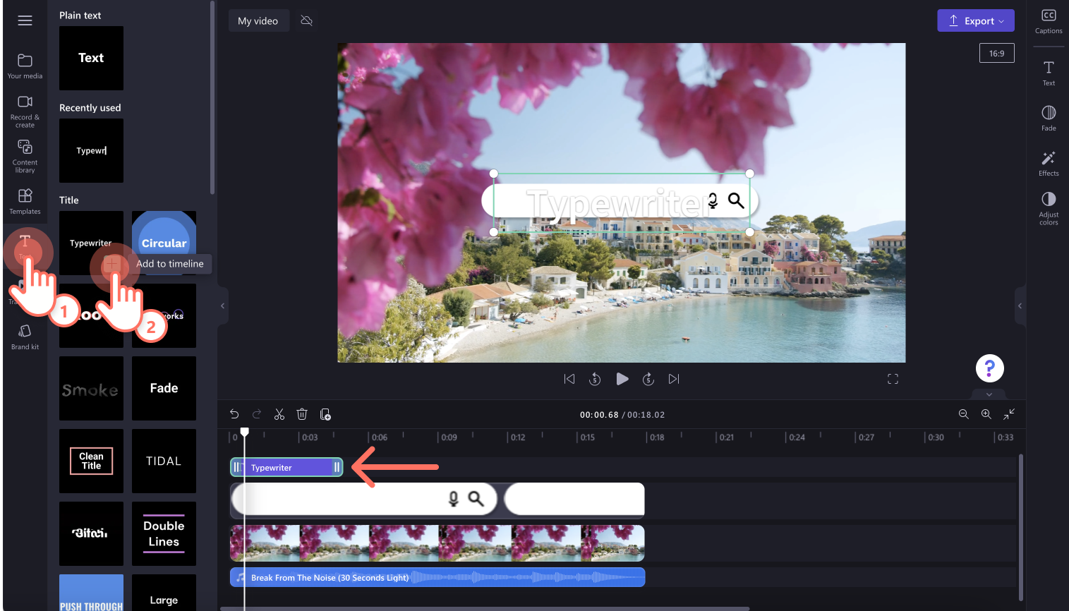 How to overlay text on video and GIFs