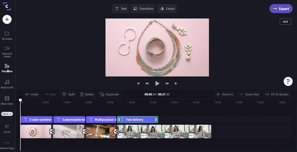 Step 7-How to make Etsy product videos to increase sales-Clipchamp blog