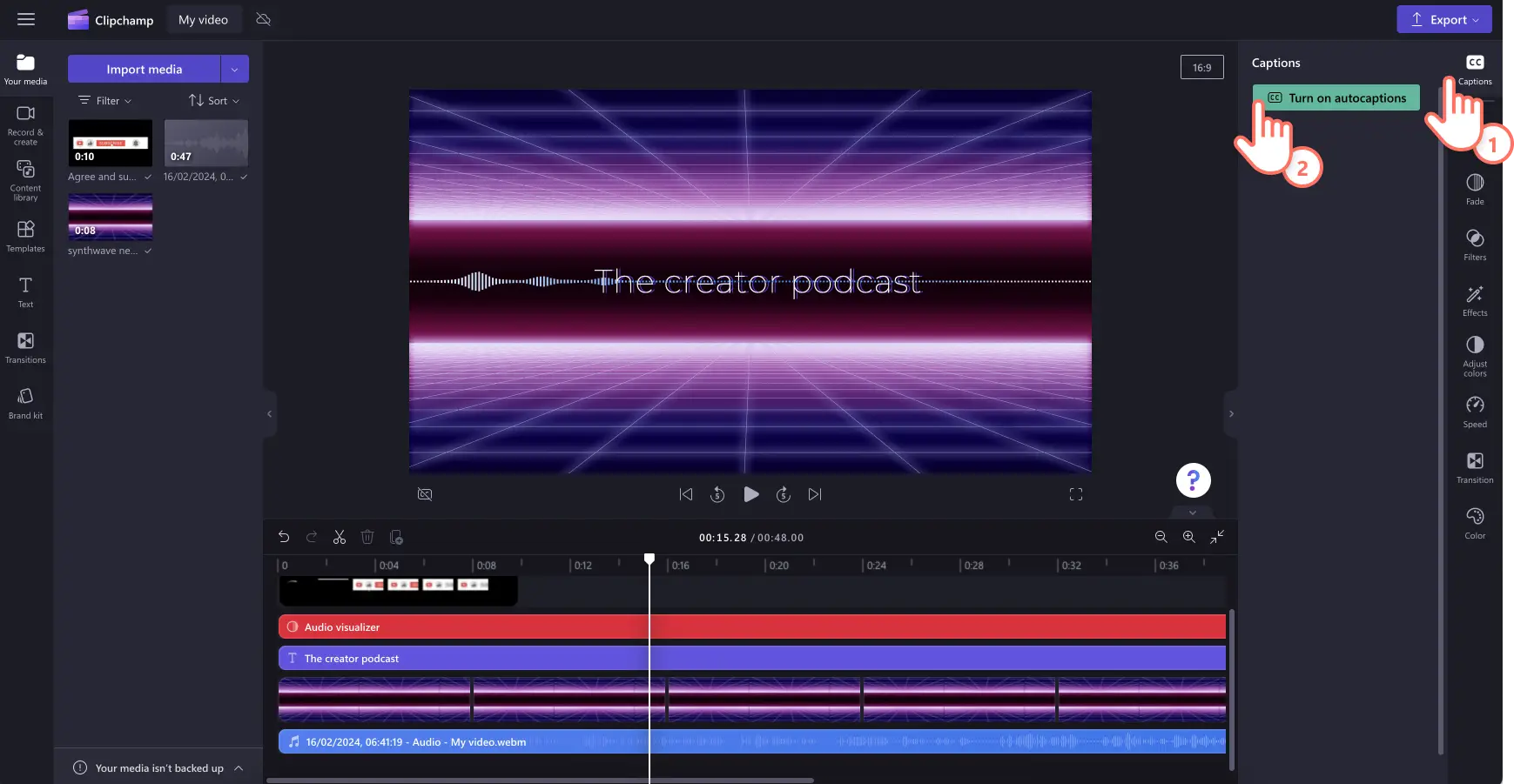 Paso 2 de la transcripción del podcast