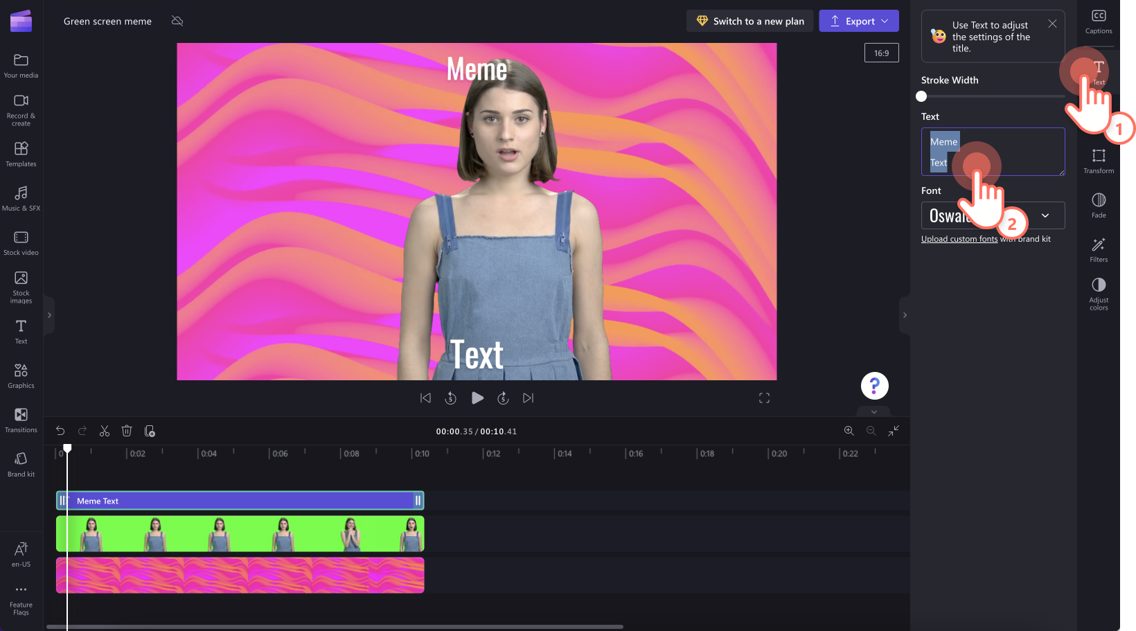 How to make a green screen meme | Clipchamp Blog
