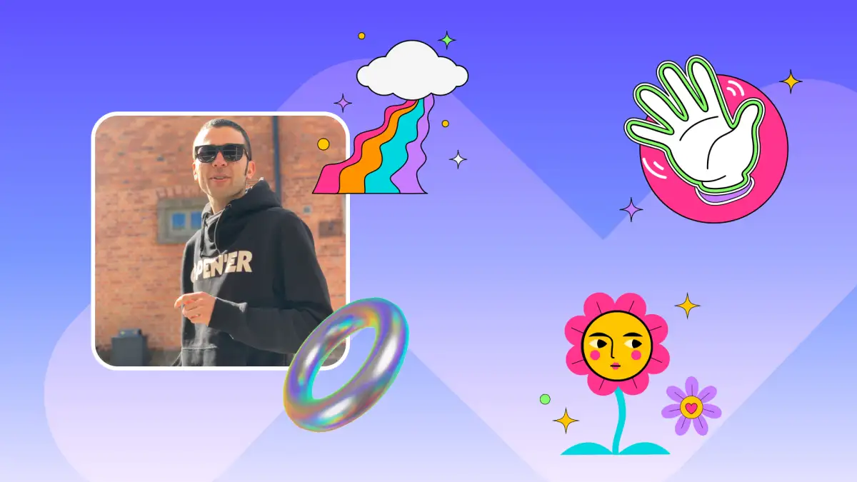 Mert animated stickers Clipchamp