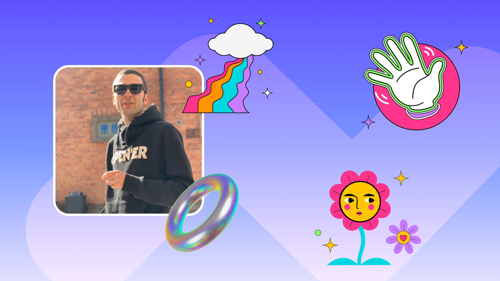 Mert animated stickers Clipchamp