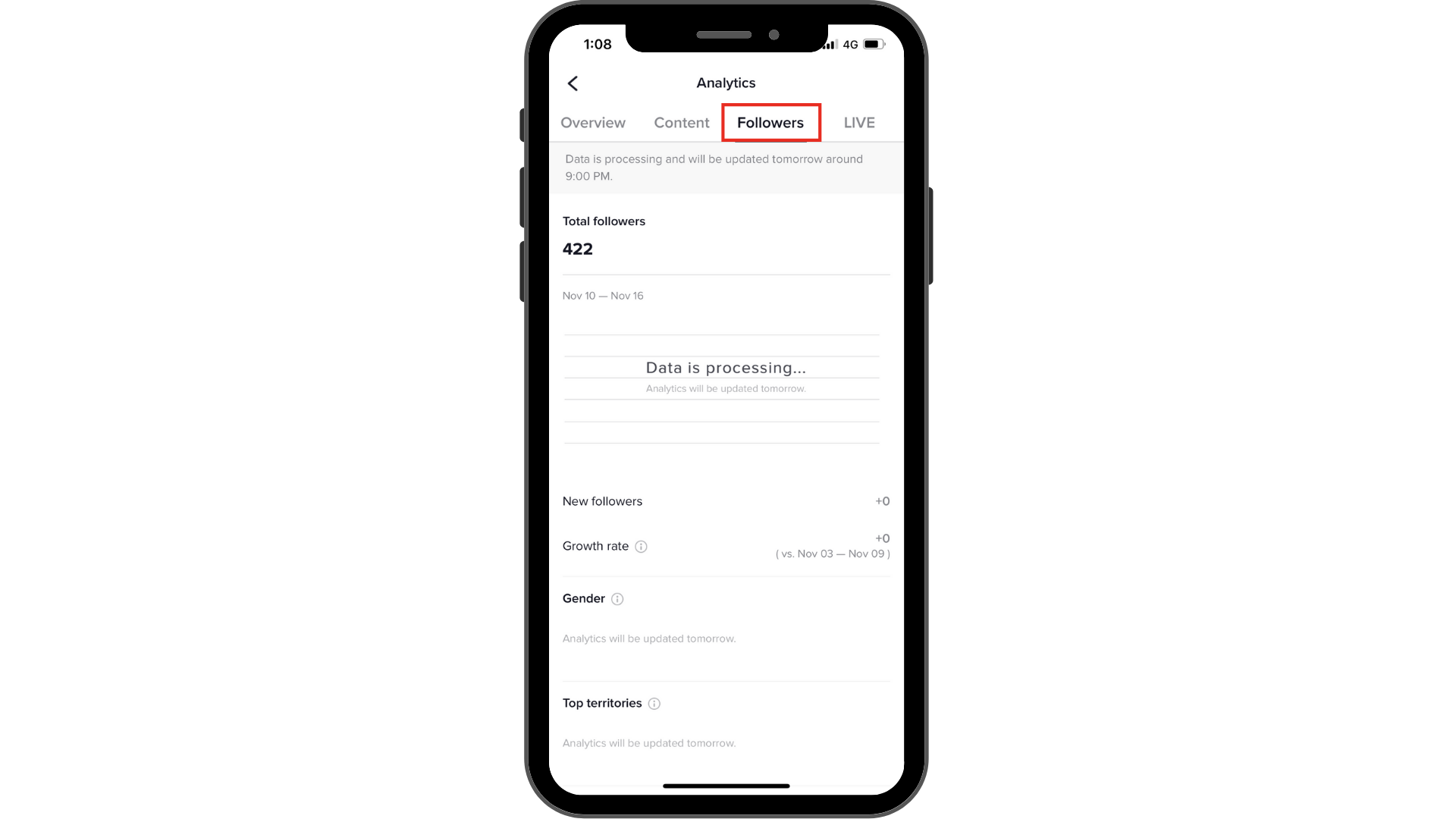 TikTok analytics - follower