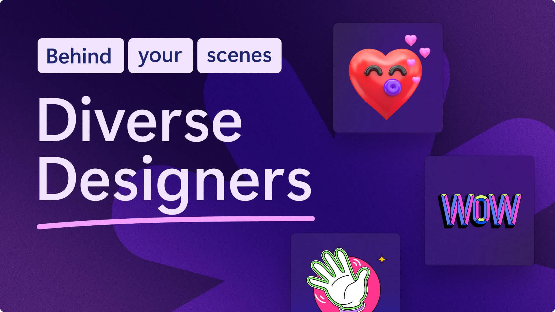 An image of the diverse designers text.