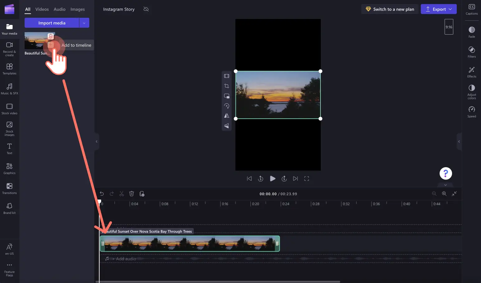Instagram Story - step 1c