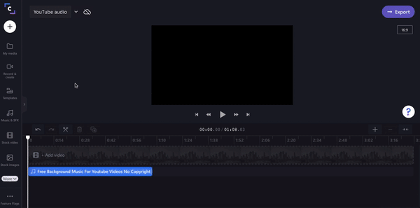 Add video footage to your Youtube audio file
