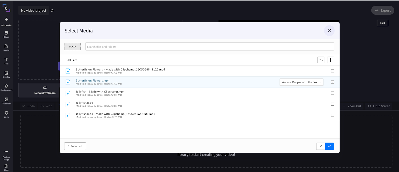 Clipchamp Box editor 2