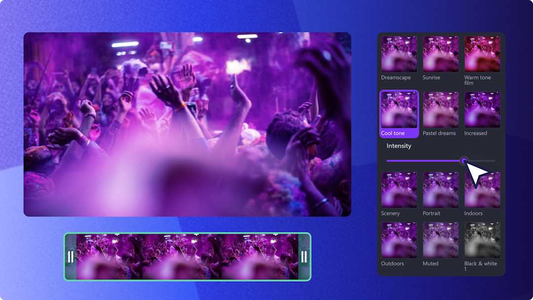Video filters: add free and premium filters to videos