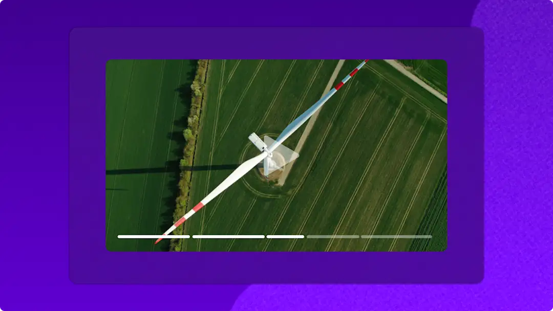 A user viewing a video with timestamps in Clipchamp.