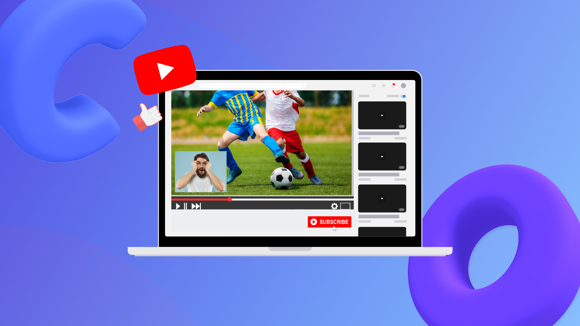 How to edit YouTube reaction videos CC thumbnail