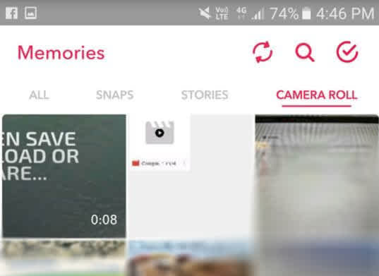 Snapchat your video