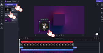 How to make a podcast video with an audio visualizer | Clipchamp Blog