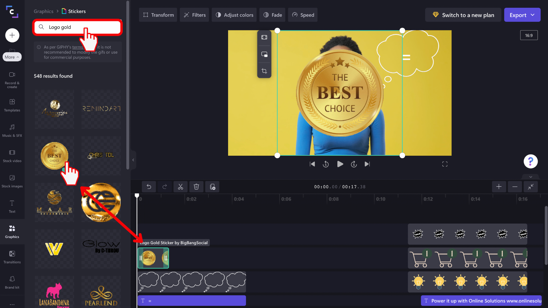 Gifを動画に追加する方法 Clipchamp Blog