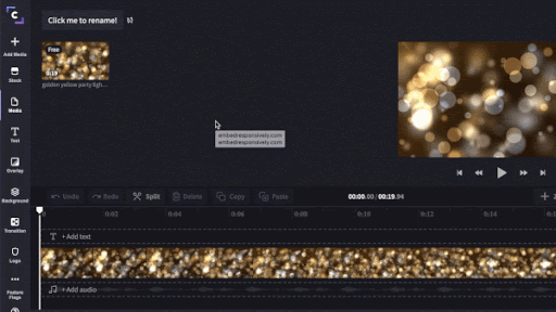 Holiday Zoom video background – Step 3. Rename your video
