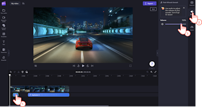 Et bilde av en bruker som redigerer lyden.