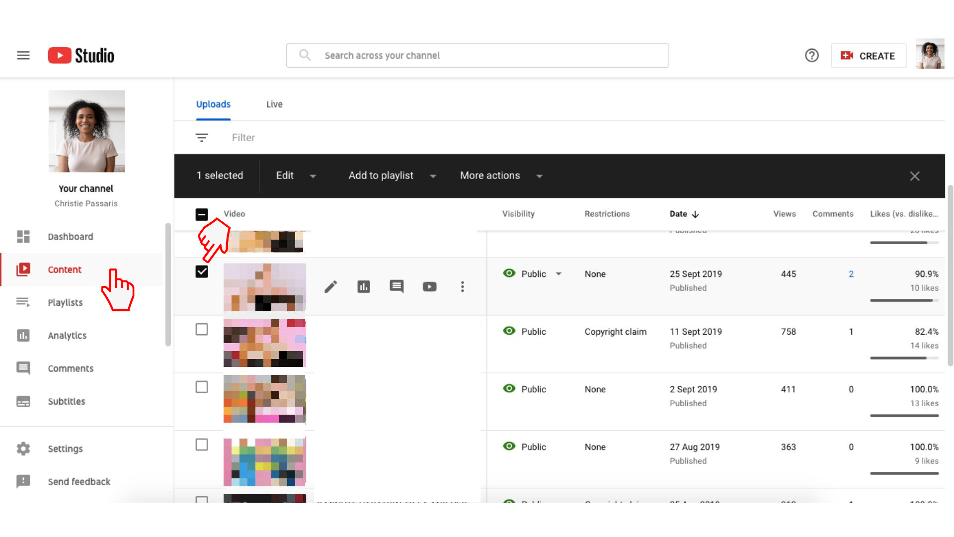 Step 2. Locate the YouTube video you want to add Chapters to
