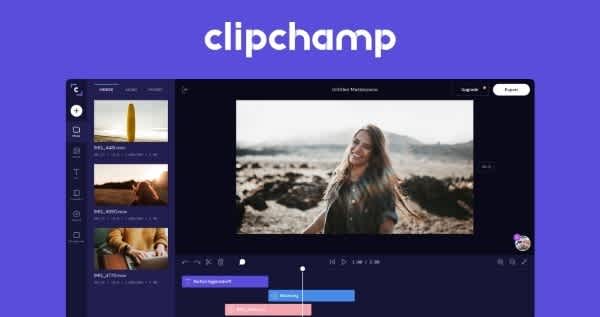 Edit video di editor video online Clipchamp