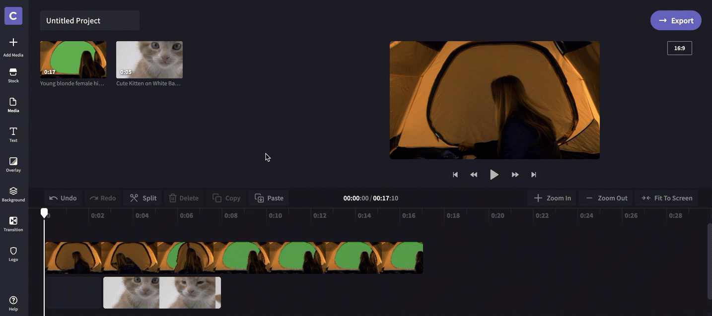 How to make green screen videos add green screen filter to clip.