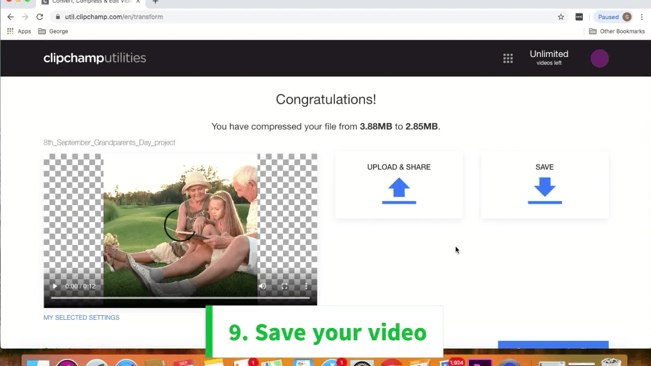 save-compressed-video