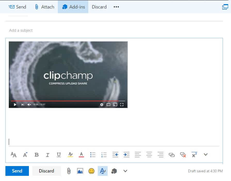 How to Embed Mp4 Video in Outlook Email?