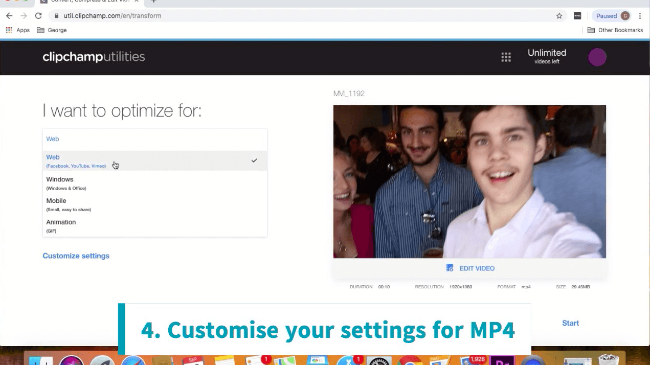 Mp4の動画ファイルの圧縮方法 Clipchamp Blog