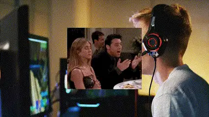GIF przedstawiający nakładkę z naklejką GIPHY w programie Clipchamp.