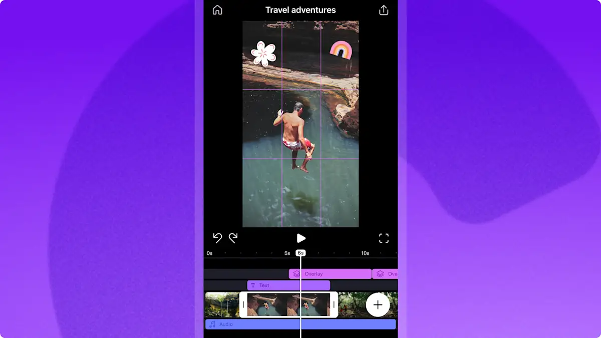 An image of the Clipchamp iOS app.