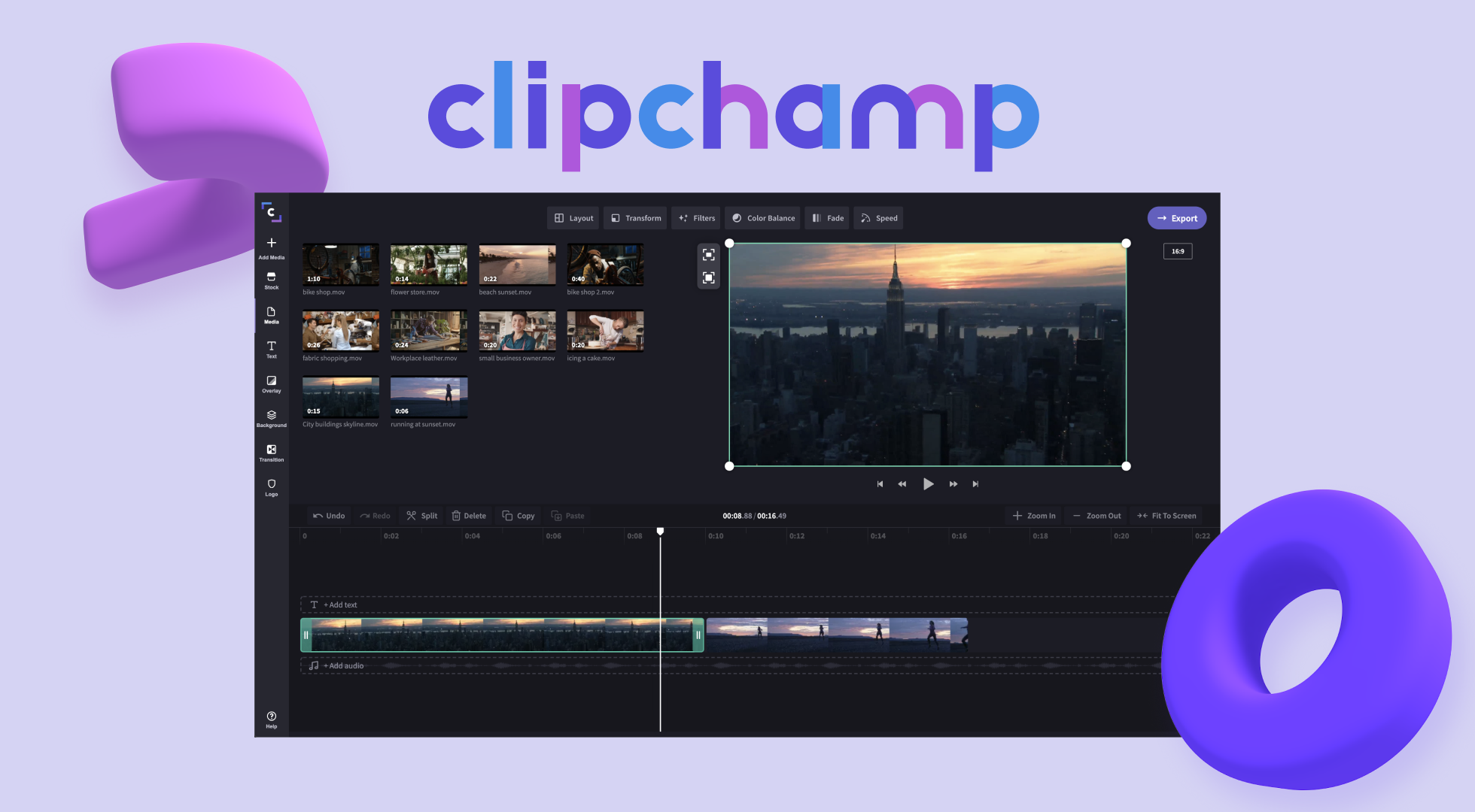 Making a promo video-Make Promo Videos for Any Business-Clipchamp landing page
