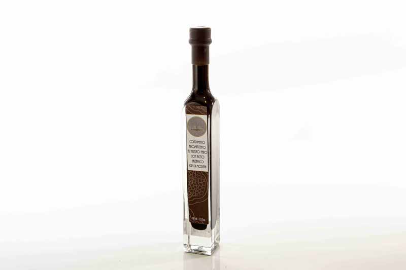 Goccia aceto balsamico Modena IGP e tartufo nero