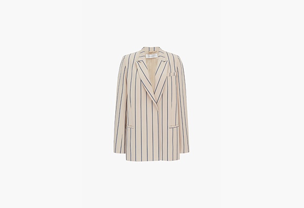 Victoria Victoria Beckham Classic Jacket In Stripe