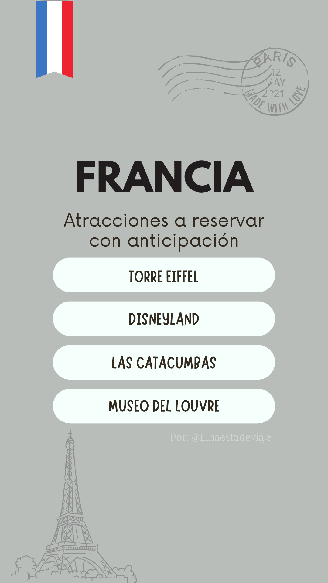 Atracciones para reservar con anticipación en Europa. Francia. Linaestadeviaje