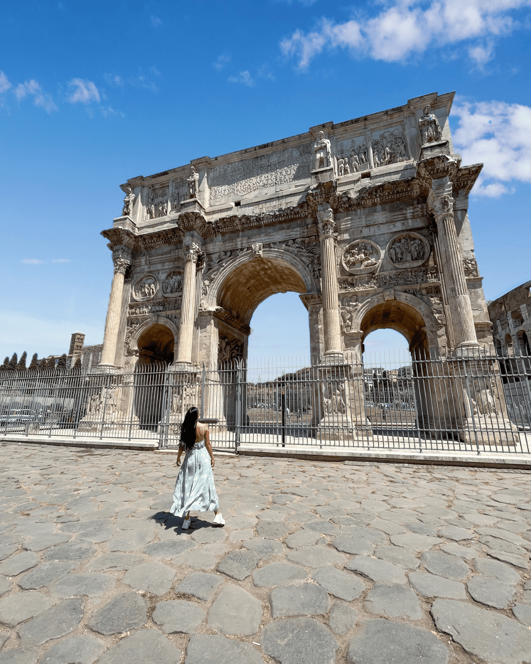 Linaestadeviaje frente al arco de constantino. Lugares para visitar Roma