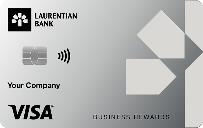 Laurentian Bank Visa* Business Rewards credit card.