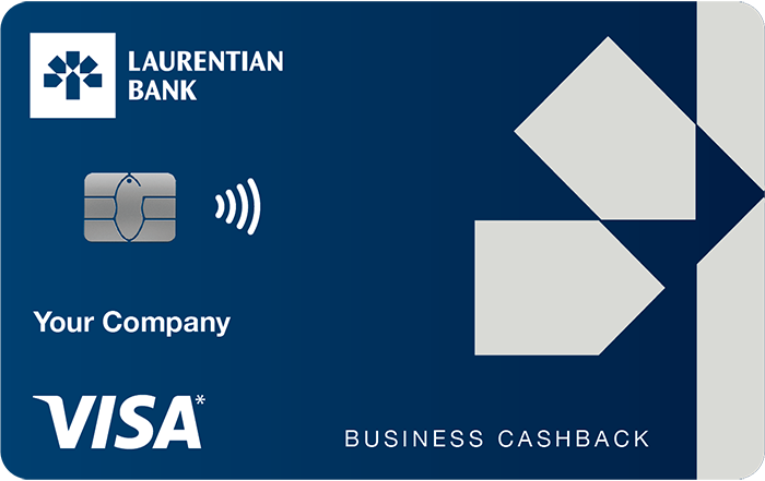 Laurentian Bank Visa* Business Cashback credit card.