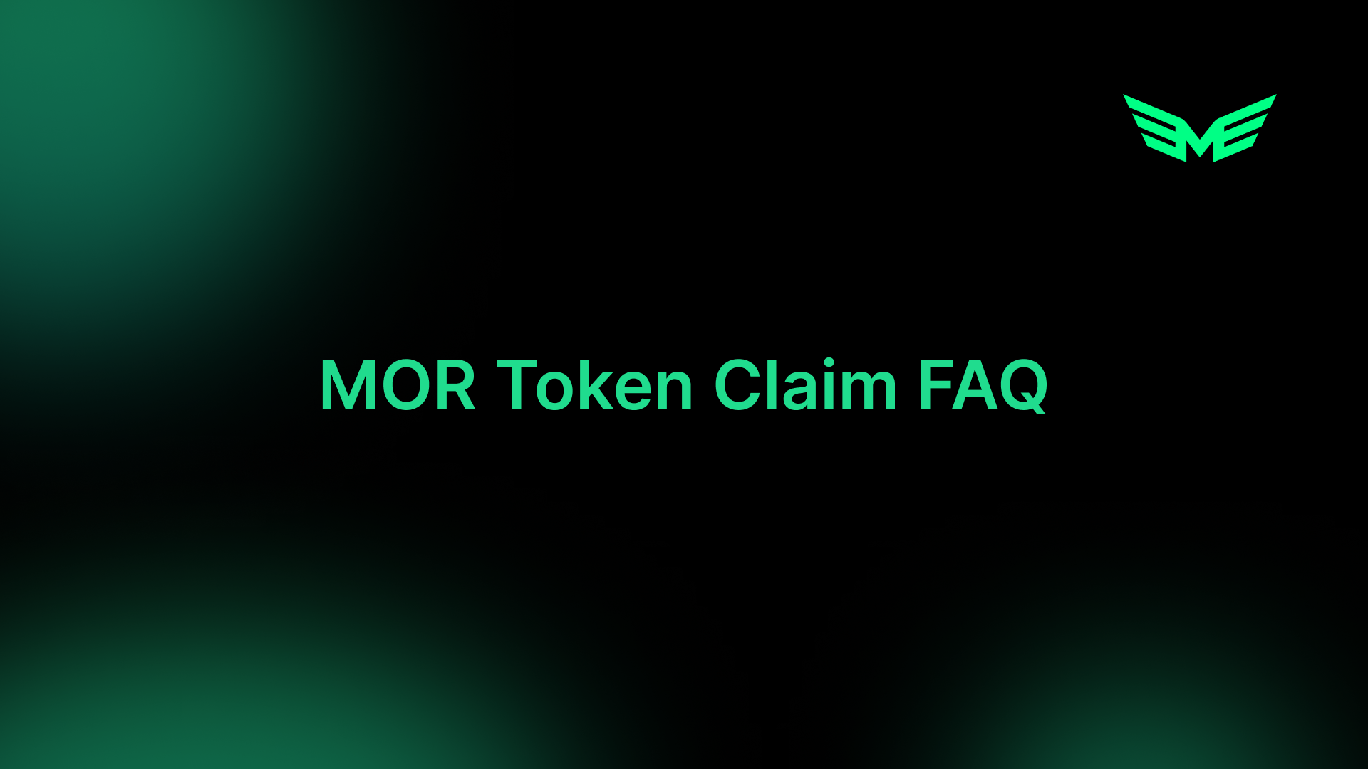 All Your Questions About MOR Token Claim Day On May 8th, Answered