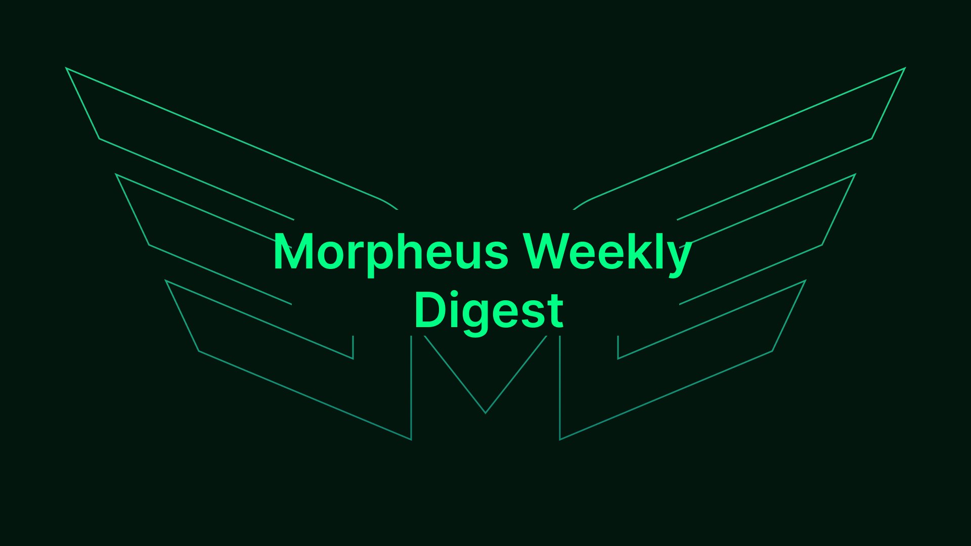 Morpheus Weekly Digest #1